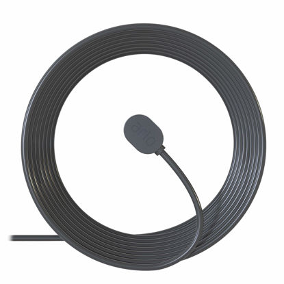 Picture of Arlo Outdoor Magnetic Charging Cable - Arlo Certified Accessory - 25 ft, Weather Resistant Connector, Works with Arlo Pro 5S 2K, Pro 4, Pro 3, Ultra 2, Ultra, and Floodlight Cameras, Black - VMA5601C