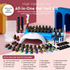 Picture of MEFA 60 Pcs Gel Nail Polish Kit with U V Light, 42 Colors All Seasons Collection Colorful Soak Off Gel Polish Nail Set with Matte/Glossy Base Top Coat, Instant Cuticle Remover, Essential Manicure Tools Nails Art DIY Salon Home Gifts for Women Girls 