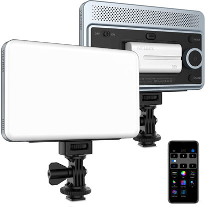 Picture of VILTROX 18W 2800K-6800K CRI 95+ On Camera LED Panel Video Light, 1800LUM Smartphone Control LED Key Light, Dimmable Photography Fill-in Lamp 10 Lighting Effects for Photography YouTube Tiktok