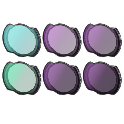 Picture of K&F Concept Avata Drone UV CPL ND Filters Kit (6 Pack), UV CPL ND4 ND8 ND16 ND32 Filter Compatible with DJI Avata Drone/O3 Air Unit with 28 Multi-Layer Coated
