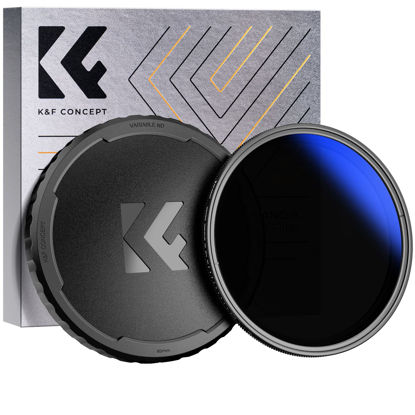 Picture of K&F Concept 82mm Variable ND2-400 (1-9 Stops) ND Lens Filter + TPU Filter Cap Adjustable Neutral Density Filter with 18 Multi-Coated- K Series
