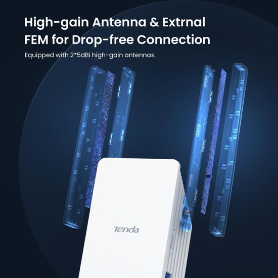GetUSCart- Tenda AX1500 WiFi Extender(A23), WiFi 6 Extender Signal ...