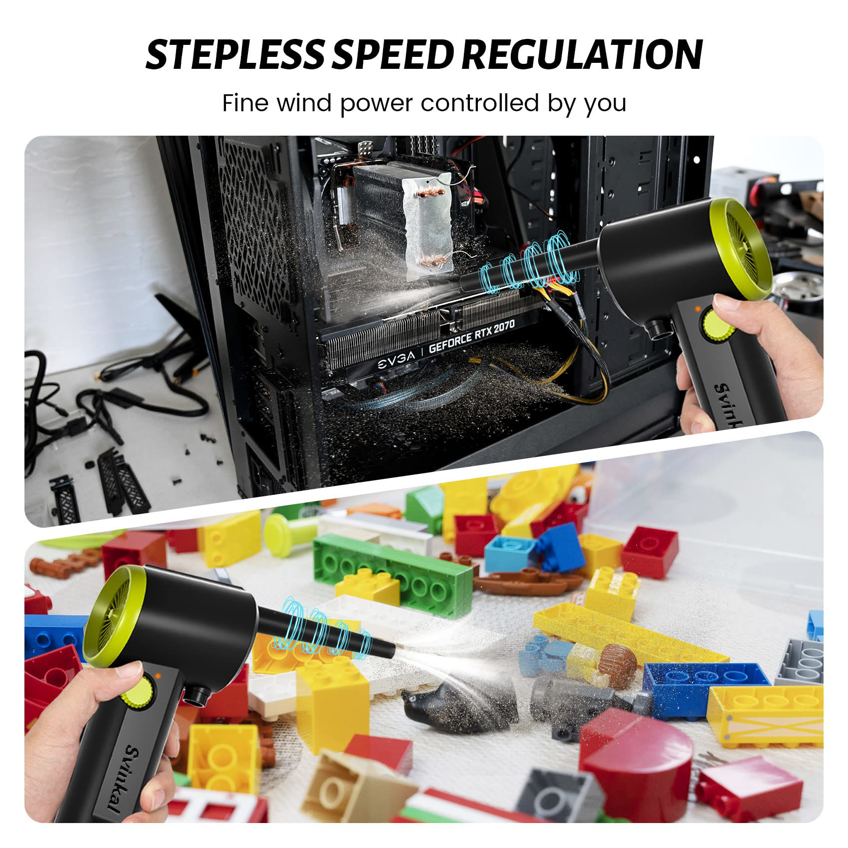 GetUSCart Svinkal Compressed air Duster Electric, Computer air Blower