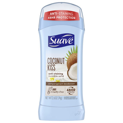 Picture of Suave Deodorant Antiperspirant & Deodorant Stick 48-hour Odor and Wetness Protection Coconut Kiss Deodorant for Women 2.6 oz