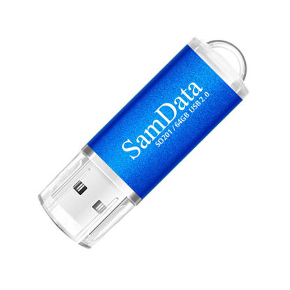 Picture of SamData 1 Pack 64GB USB Flash Drives USB 2.0 Thumb Drives Memory Stick Jump Drive Zip Drive, Blue
