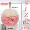 Picture of FARMOGA Bath Loofah Sponge Back Scrubber Shower Sponge Soft Mesh Exfoliator Pouf Shower Ball Bath Sponges for Women and Men Bath Accessories (4Pcs 50g Mix Color)