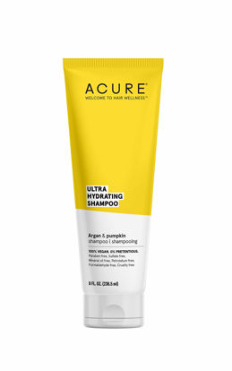 Picture of Acure Ultra Hydrating Shampoo 100% Vegan, Ultra Hydrating Moisture & Omega Fatty Acids, , Yellow Argan Oil & Pumpkin, 8 Fl Oz