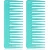 Picture of Large Hair Detangling Comb Wide Tooth Comb for Curly Hair Wet Dry Hair, No Handle Detangler Comb Styling Shampoo Comb (Cyan)