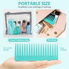 Picture of Large Hair Detangling Comb Wide Tooth Comb for Curly Hair Wet Dry Hair, No Handle Detangler Comb Styling Shampoo Comb (Cyan)