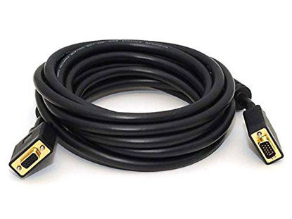 Picture of C&E 6 Feet, VGA Male to Female, Extension Cable with Ferrites Black, CNE62140