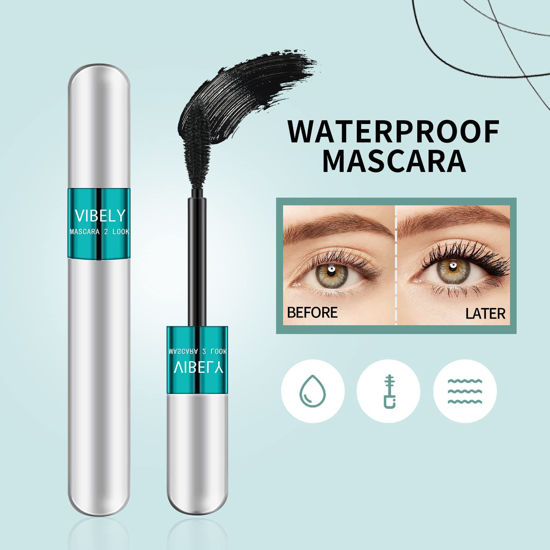 GetUSCart- 2 in 1 Mascara 5x Longer Waterproof Lash Cosmetics Natural ...