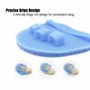 Picture of 1 Pack Soft Silicone Shower Brush, Body & Face & Short Hair Wash, Bath Exfoliating Skin Massage Scrubber, Dry Skin Brushing Glove Loofah, Fit for Sensitive and All Kinds of Skin (Purple)