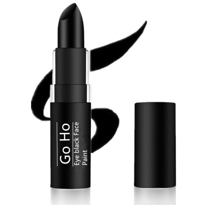 Picture of Go Ho Eye Black Stick for Sports,Easy to Color Black Face Paint Stick,Sport Eye Black Football/Baseball/Softball,Baseball Face Paint Stick Football Accessories,Eye Black for Lip Smacking&Face Painting