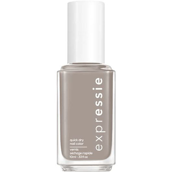 Picture of Essie expressie, Quick-Dry Nail Polish, 8-Free Vegan, Soft Gray, Binge-Worthy, 0.33 fl oz