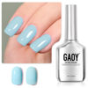 Picture of GAOY Pastel Gel Nail Polish, 16ml Baby Blue Soak Off UV Light Cure Gel Polish for Spring Summer Soft Candy Nail Art DIY, Macaron 1587