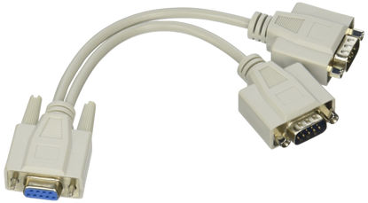 Picture of QVS CC317Y Serial Splitter - Db-9 (F) to Db-9 (M)