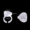 Picture of Glue Rings INFILILA Glue Rings for Eyelash Extensions 100PCS Disposable Rings for Lashes Lovely Heart Shape Lash Fan Blossom Glue Cups Lash Extension Supplies Lash Supplies for Eyelash Extensions