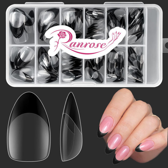 YN NAIL SCHOOL - Apply Extra Long Nail Tips with Fiber Gel - YouTube