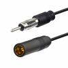Picture of Bingfu Car Radio Antenna Extension Cable 50cm / 20 inch FM AM Radio Car Antenna Extension Cable Cord DIN Plug Connector Coaxial Cable for Vehicle Truck Car Stereo Head Unit CD Media Receiver Player