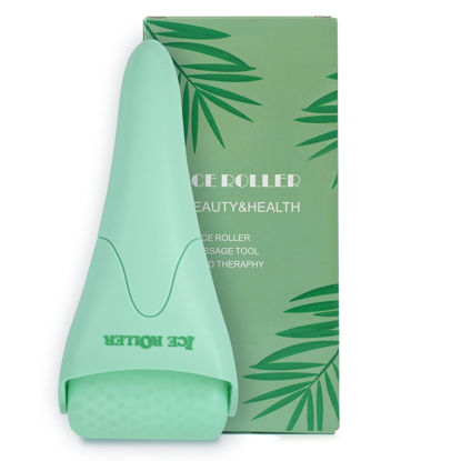 Picture of Ice Roller for Face and Body Massage, Facial Roller Skin Care Tool for Reduce Wrinkles and Puffiness, Migraine Pain Relief and Skin Tighten, Cold Therapy for Cooling and Calming(Green)