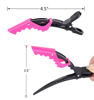 Picture of Hair Clips for Women by HH&LL Wide Teeth & Double-Hinged Design Alligator Styling Sectioning Clips of Professional Hair Salon Quality 10Pack (Rose Red)