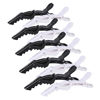 Picture of Hair Clips for Women by HH&LL - Wide Teeth & Double-Hinged Design - Alligator Styling Sectioning Clips of Professional Hair Salon Quality - 10Pack (Black+White)