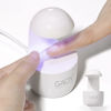 Picture of GAOY Mini UV Light for Gel Nails, Small Nail Cure Light, Eggshell LED Nail Lamp, USB Nail Dryer for Fast Curing, White