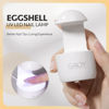 Picture of GAOY Mini UV Light for Gel Nails, Small Nail Cure Light, Eggshell LED Nail Lamp, USB Nail Dryer for Fast Curing, White