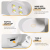 Picture of GAOY Mini UV Light for Gel Nails, Small Nail Cure Light, Eggshell LED Nail Lamp, USB Nail Dryer for Fast Curing, White