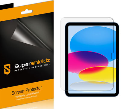 Picture of Supershieldz (3 Pack) Designed for New iPad 10th Generation 10.9 inch (2022) Screen Protector, High Definition Clear Shield (PET)