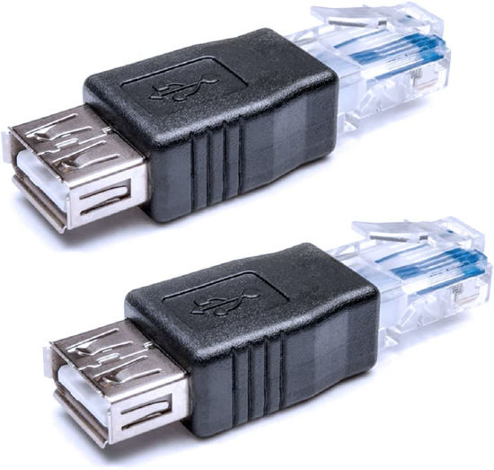 Adaptateur USB-C mâle vers Ethernet RJ45 fem.