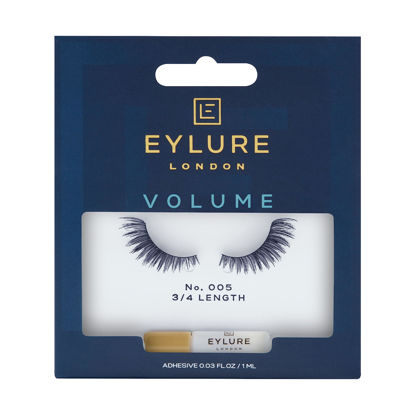 Picture of Eylure Volume False Lashes, Style No. 005, Reusable, Adhesive Included, 1 Pair