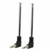 Picture of Bingfu Mini FM Radio Antenna 3.5mm Male Telescopic FM Antenna 2-Pack Compatible with Portable Radio Indoor Stereo Receiver AV Audio Video Home Theater Receiver Mobile Cell Phone Bose Radio