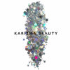 Picture of KARIZMA Holographic Silver Body Glitter. 10g Glitter for Chunky Face , Hair, Eye and Body for Women. Rave Glitter, Festival Accessories, Cosmetic Makeup. Loose Glitter Set
