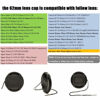 Picture of 62mm Snap-On Lens Cap for Nikon Nikkor Z 50-250mm/85mm F1.8D/105mm F2.8G 60mm F2.8 Lens for Z50, for Sony RX10 CX900E AX100E E18-200LE II E10-8 Lens -2Packs