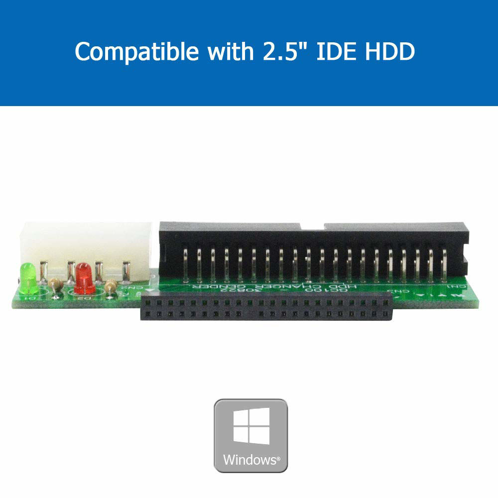 Lot Of 2 – 40-Pin IDE (Desktop) To 44-Pin IDE (Laptop) Adapter Cables – 8 Inches