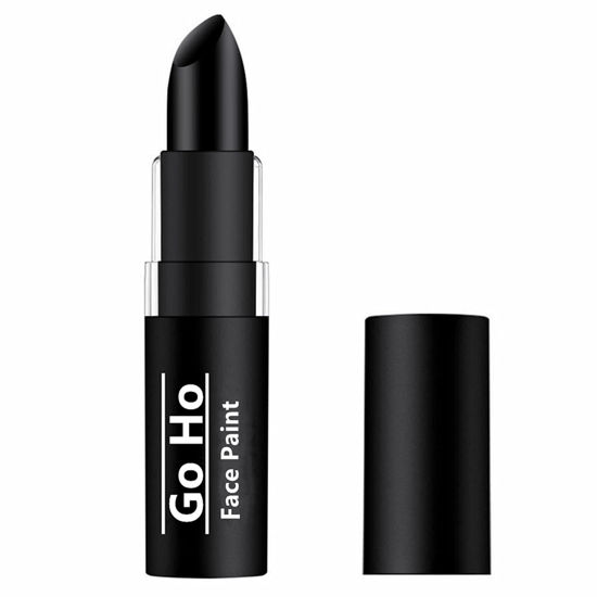 Picture of Go Ho Makeup Clown Black Cream-Blendable Stick -Eye Black Face Body Paint Stick Professional SFX Makeup Cosplay Costume,Safe Face Paint Nose&Lip Smacking for Eye Black Football Sports Halloween