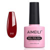 Picture of AIMEILI Soak Off U V LED Gel Nail Polish - Red Vixen (010) 10ml