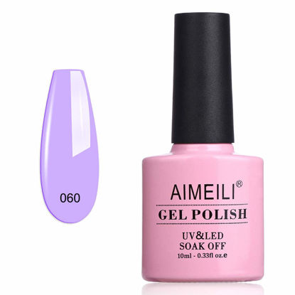 Picture of AIMEILI Soak Off U V LED Gel Nail Polish - Neon Lavender (060) 10ml