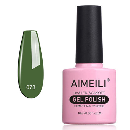 Picture of AIMEILI Soak Off UV LED Gel Nail Polish - Kale (073) 10ml