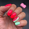 Picture of AIMEILI Soak Off U V LED Neon Pink Gel Nail Polish - Neon Shocking Pink (055) 10ml