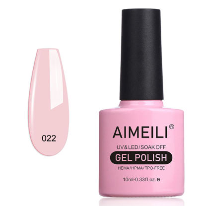 Picture of AIMEILI Soak Off U V LED Gel Nail Polish - Rose Nude (022) 10ml