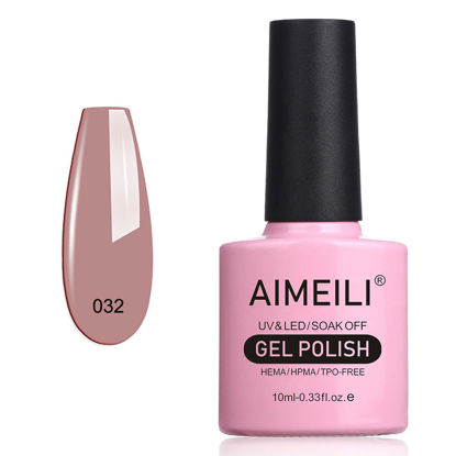 Picture of AIMEILI Soak Off U V LED Nude Gel Nail Polish - Eur So Chic (032) 10ml