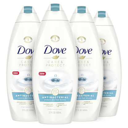 Picture of Dove Body Wash For All Skin Types Antibacterial Body Wash Protects from Dryness, 22 Fl Oz (Pack of 4)