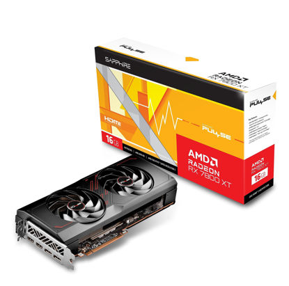 Picture of Sapphire 11330-02-20G Pulse AMD Radeon RX 7800 XT Gaming Graphics Card with 16GB GDDR6, AMD RDNA 3