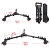 Picture of COMAN Professional Tripod Dolly - Heavy Duty with Adjustable Leg Mount with 3-inch Wheel and Carrying Case Compatible with Most Tripods Perfect for Cameras Camcorder and Lighting Equipment