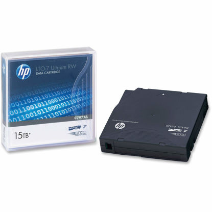 Picture of HP C7977A 1/2-Inch Ultrium LTO-7 Cartridge, 2,200 ft, 15 TB Native/6TB Compressed Capacity