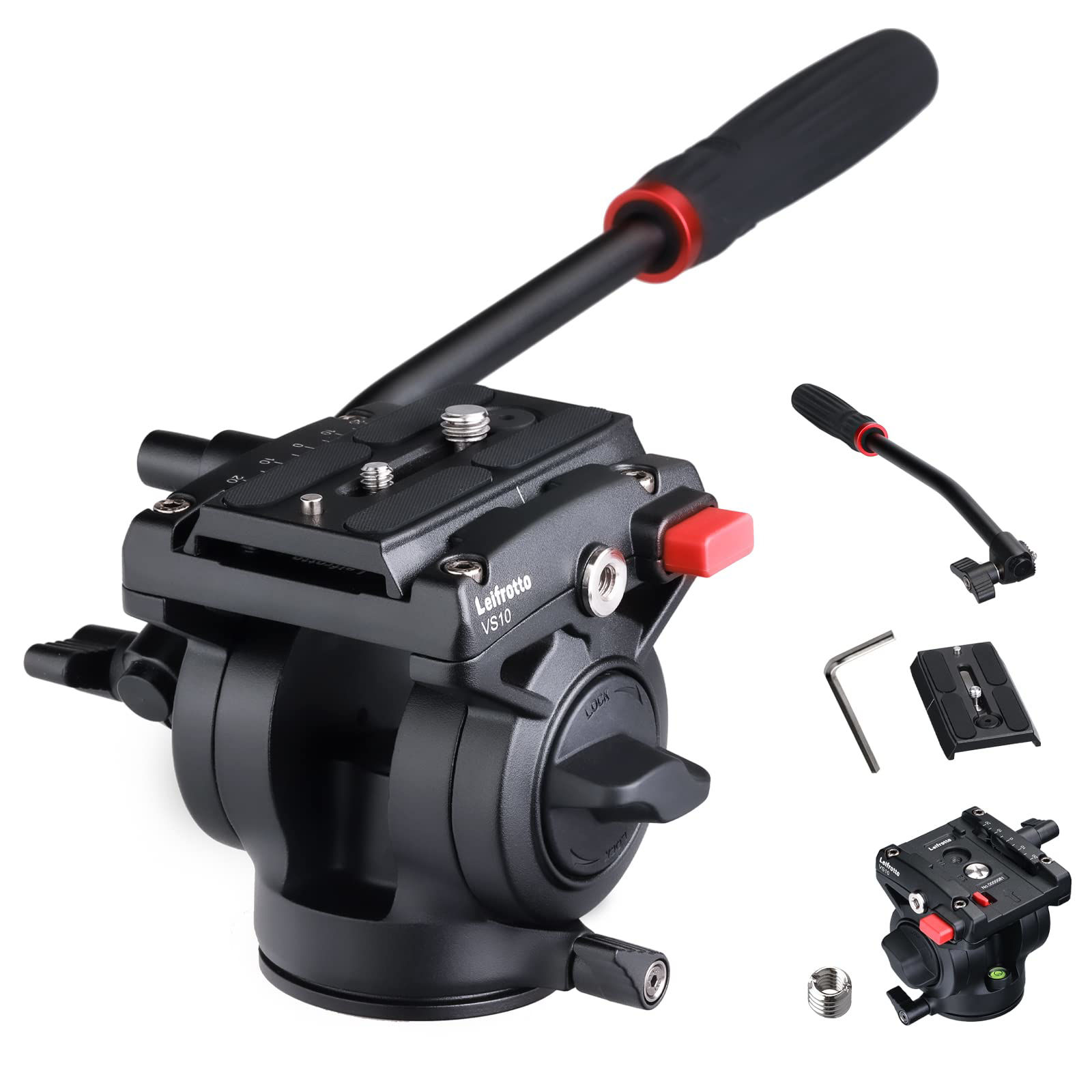 GetUSCart- Leifrotto VS10 Video Tripod Head, Heavy Duty Fluid Head with ...
