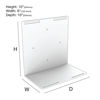 Picture of Oeveo Universal Mount 600-10H x 6W x 10D | Adjustable Computer Wall Mount, UPS Mount, or Other Electronic Device Mount | UNVM-600