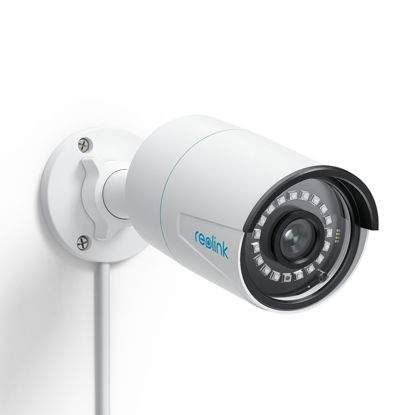 Picture of REOLINK Security IP Camera , 5MP Surveillance Outdoor Indoor PoE Camera, Human/Vehicle Detection, 100Ft IR Night Vision, Work with Smart Home, Up to 256GB Micro SD Card, RLC-510A